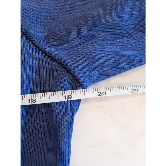 Plein Air Blue Lightweight Open Front Knit Cardigan Jacket Size S Made in Korea - Picture 5 of 7